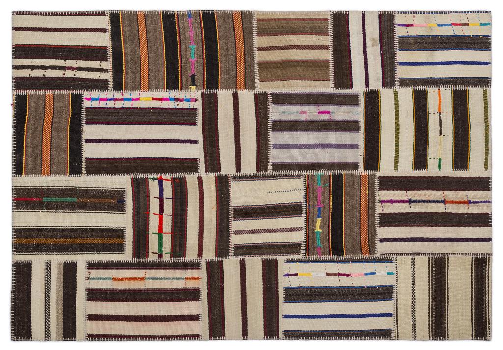 Apex Kilim Patchwork Unique Striped 2258 160 x 230 cm