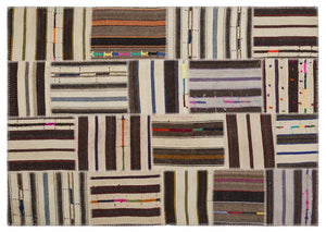 Apex Kilim Patchwork Unique Striped 2259 160 x 230 cm