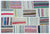 Apex Kilim Patchwork Unique Striped 25144 120 x 180 cm