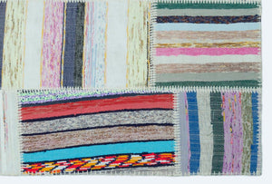 Apex Kilim Patchwork Unique Striped 25145 120 x 180 cm