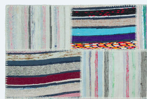 Apex Kilim Patchwork Unique Striped 25145 120 x 180 cm