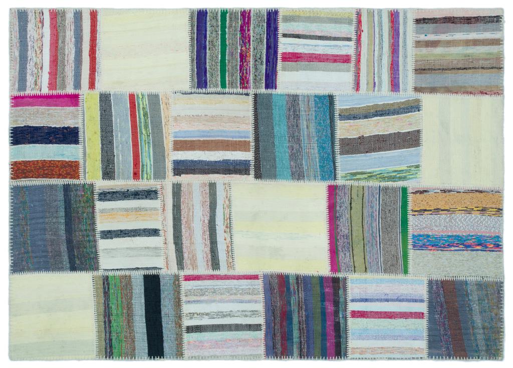 Apex Kilim Patchwork Unique Striped 25238 158 x 220 cm