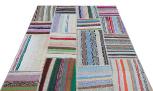 Apex Kilim Patchwork Unique Striped 25241 158 x 220 cm