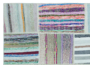 Apex Kilim Patchwork Unique Striped 25243 160 x 221 cm