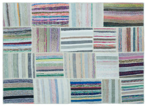 Apex Kilim Patchwork Unique Striped 25243 160 x 221 cm