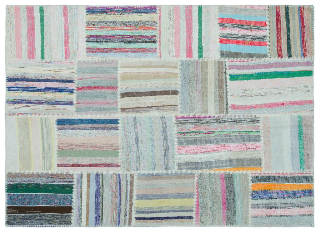 Apex Kilim Patchwork Unique Striped 25247 160 x 222 cm