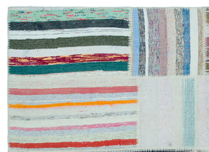 Apex Kilim Patchwork Unique Striped 25249 160 x 220 cm