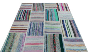 Apex Kilim Patchwork Unique Striped 25251 157 x 220 cm