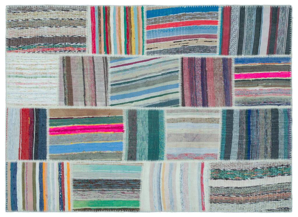 Apex Kilim Patchwork Unique Striped 25254 160 x 221 cm