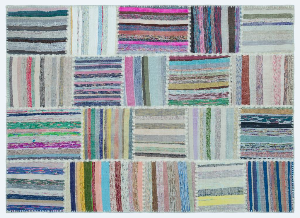 Apex Kilim Patchwork Unique Striped 25255 160 x 222 cm