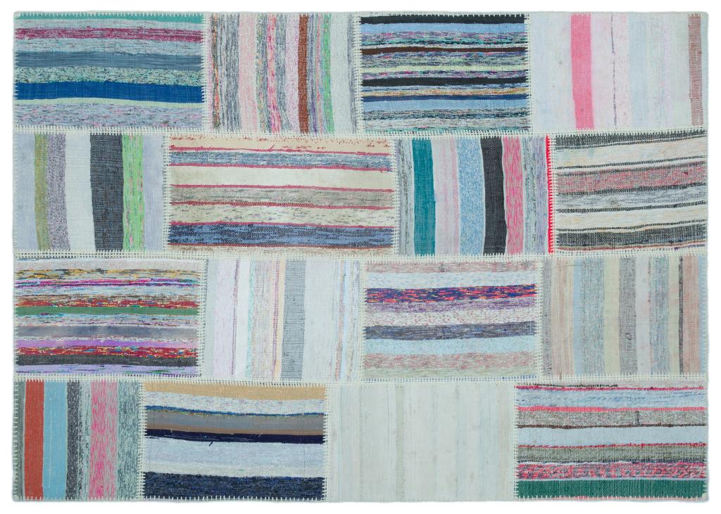 Apex Kilim Patchwork Unique Striped 25259 158 x 223 cm