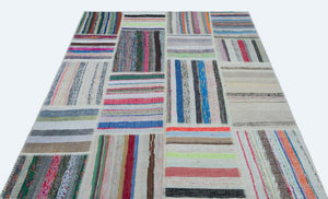 Apex Kilim Patchwork Unique Striped 25267 160 x 221 cm