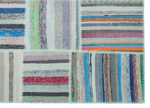 Apex Kilim Patchwork Unique Striped 25267 160 x 221 cm