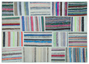 Apex Kilim Patchwork Unique Striped 25267 160 x 221 cm