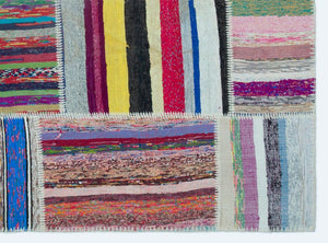 Apex Kilim Patchwork Unique Striped 25273 160 x 218 cm