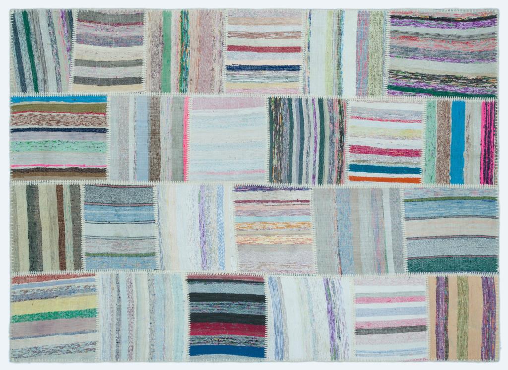 Apex Kilim Patchwork Unique Striped 25278 160 x 222 cm