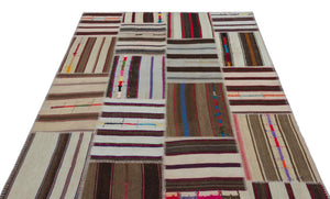 Apex Kilim Patchwork Unique Striped 25321 157 x 225 cm