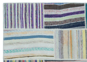 Apex Kilim Patchwork Unique Striped 25398 160 x 227 cm