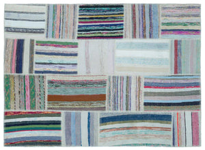 Apex Kilim Patchwork Unique Striped 25400 160 x 220 cm