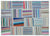 Apex Kilim Patchwork Unique Striped 25404 160 x 222 cm