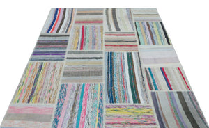 Apex Kilim Patchwork Unique Striped 25407 160 x 222 cm