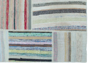 Apex Kilim Patchwork Unique Striped 25407 160 x 222 cm