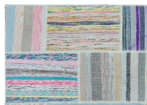 Apex Kilim Patchwork Unique Striped 25407 160 x 222 cm