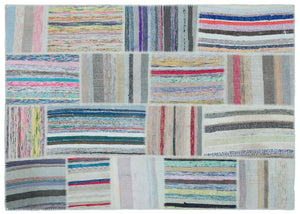 Apex Kilim Patchwork Unique Striped 25407 160 x 222 cm