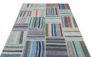 Apex Kilim Patchwork Unique Striped 25408 160 x 227 cm