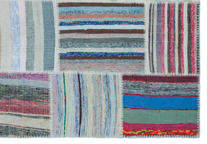 Apex Kilim Patchwork Unique Striped 25408 160 x 227 cm