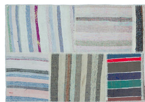 Apex Kilim Patchwork Unique Striped 25409 160 x 227 cm