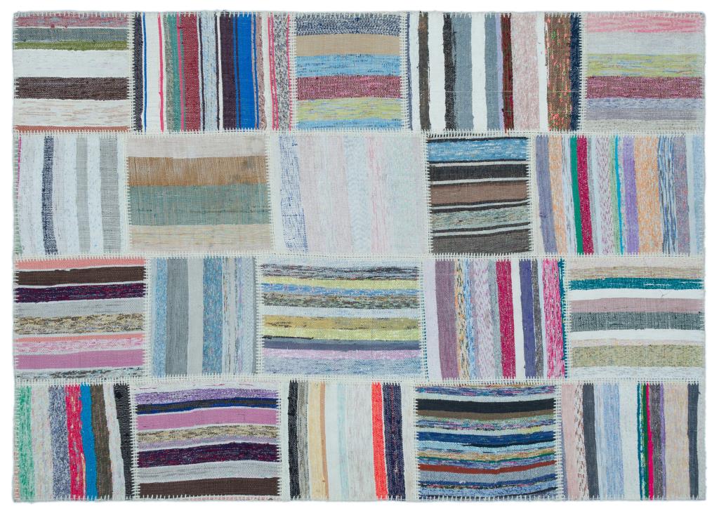 Apex Kilim Patchwork Unique Striped 25410 160 x 225 cm