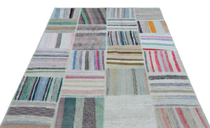 Apex Kilim Patchwork Unique Striped 25411 160 x 230 cm