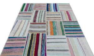 Apex Kilim Patchwork Unique Striped 25414 160 x 226 cm