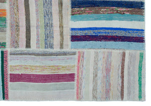 Apex Kilim Patchwork Unique Striped 25414 160 x 226 cm