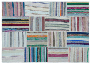 Apex Kilim Patchwork Unique Striped 25414 160 x 226 cm