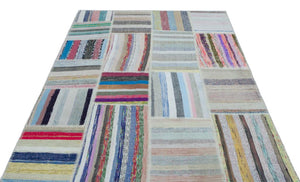 Apex Kilim Patchwork Unique Striped 25417 160 x 224 cm