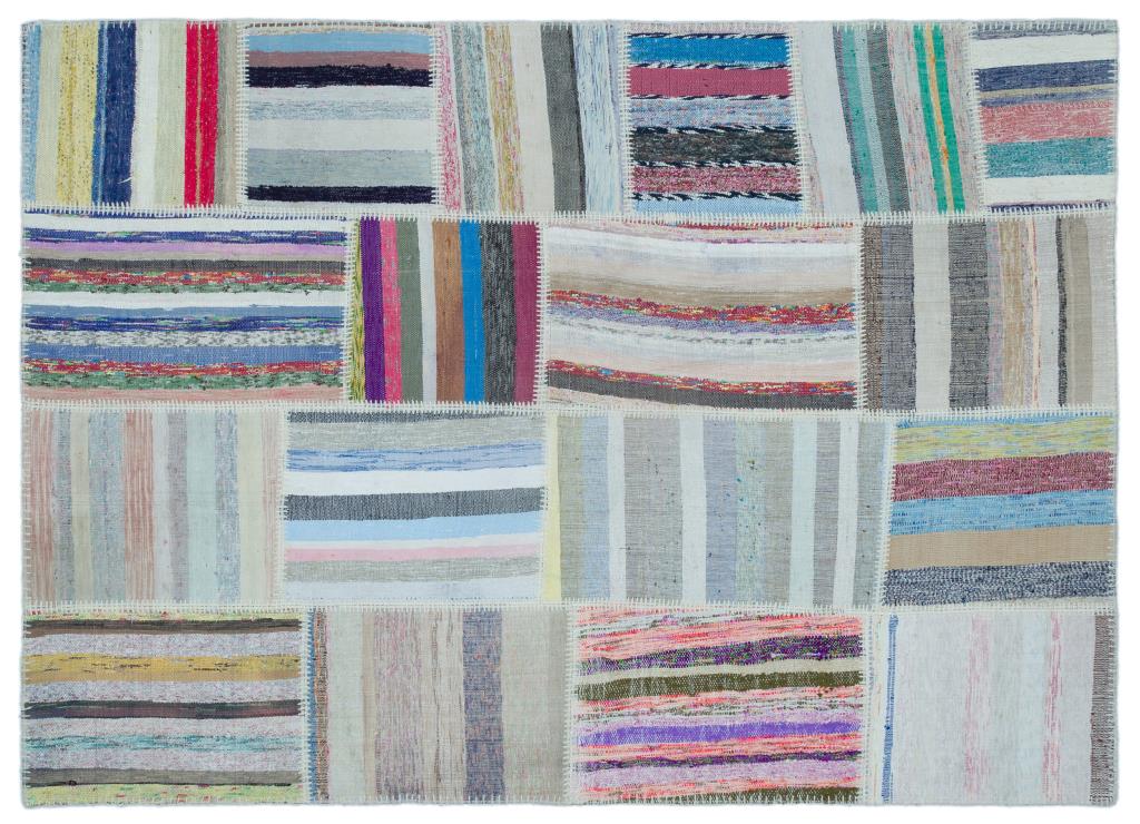 Apex Kilim Patchwork Unique Striped 25417 160 x 224 cm