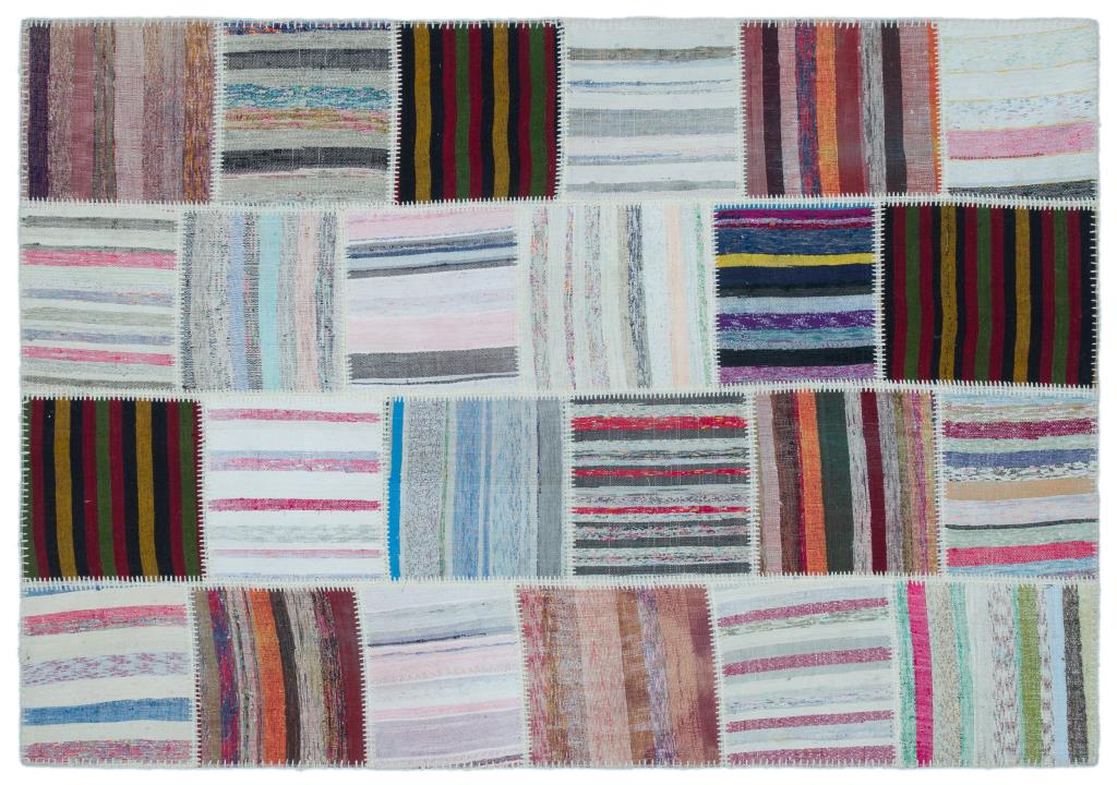 Apex Kilim Patchwork Unique Striped 25423 160 x 230 cm