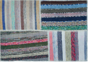 Apex Kilim Patchwork Unique Striped 25424 160 x 230 cm