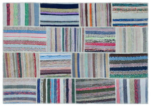 Apex Kilim Patchwork Unique Striped 25424 160 x 230 cm