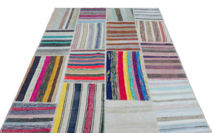 Apex Kilim Patchwork Unique Striped 25425 160 x 228 cm