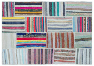 Apex Kilim Patchwork Unique Striped 25425 160 x 228 cm