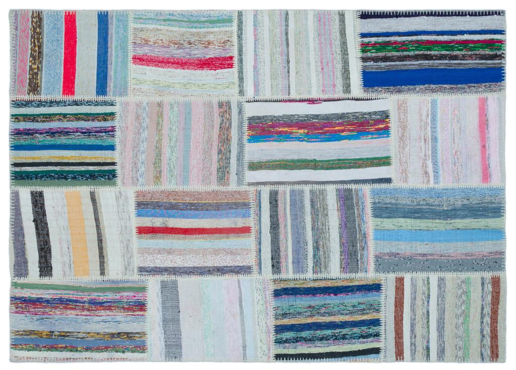 Apex Kilim Patchwork Unique Striped 25426 160 x 225 cm