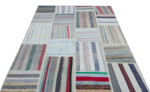 Apex Kilim Patchwork Unique Striped 25427 160 x 225 cm