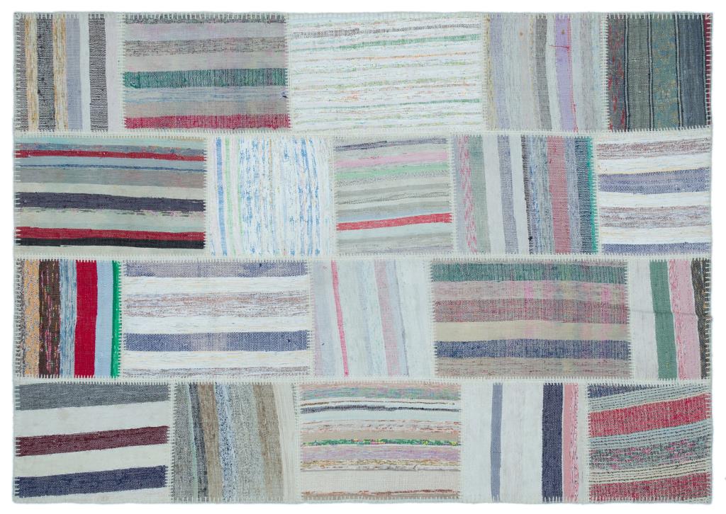 Apex Kilim Patchwork Unique Striped 25427 160 x 225 cm