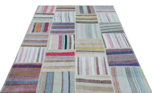 Apex Kilim Patchwork Unique Striped 25430 160 x 225 cm