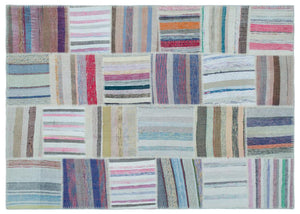 Apex Kilim Patchwork Unique Striped 25430 160 x 225 cm