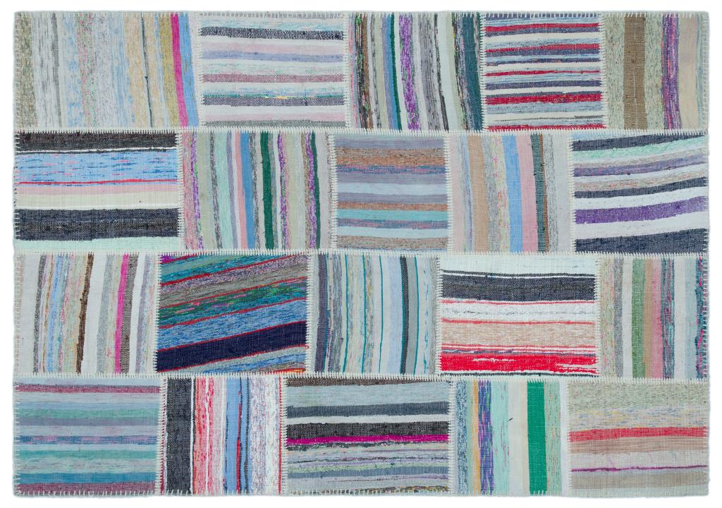 Apex Kilim Patchwork Unique Striped 25434 160 x 228 cm