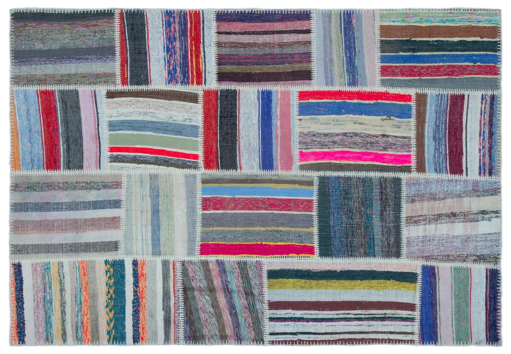 Apex Kilim Patchwork Unique Striped 25435 160 x 230 cm